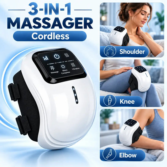 Kneeflow Cordless Heat & Vibration Knee Massager