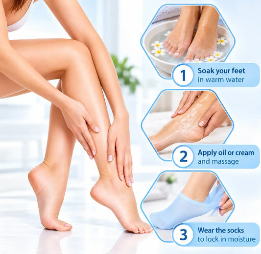 Moisture-Locking Silicone Foot Socks