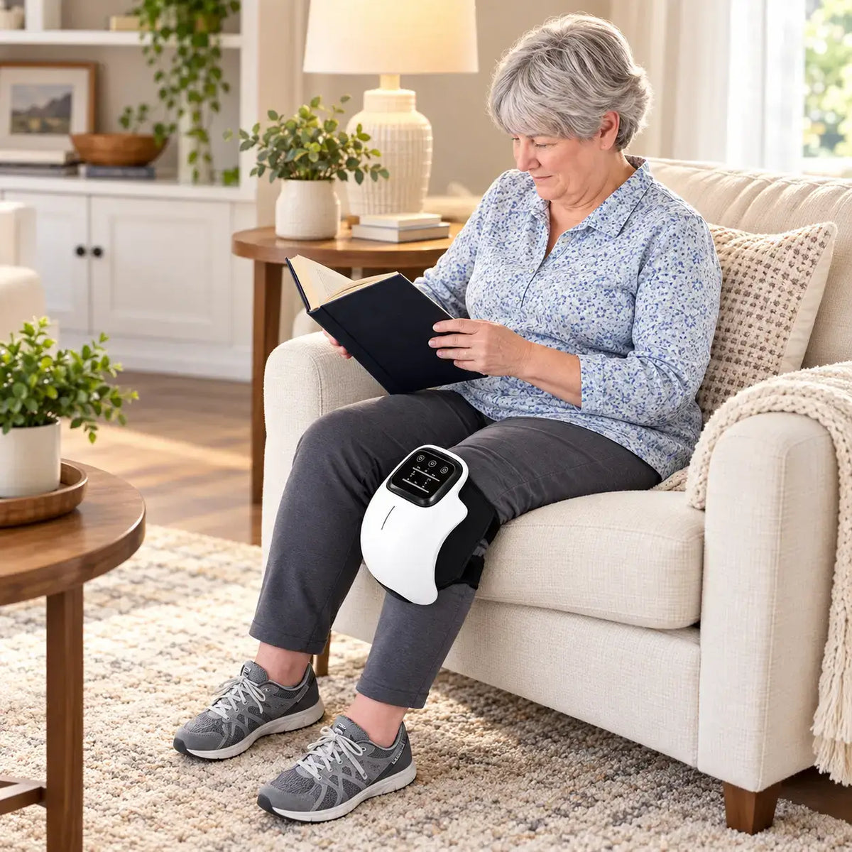 Kneeflow™ Cordless Heat & Vibration Knee Massager