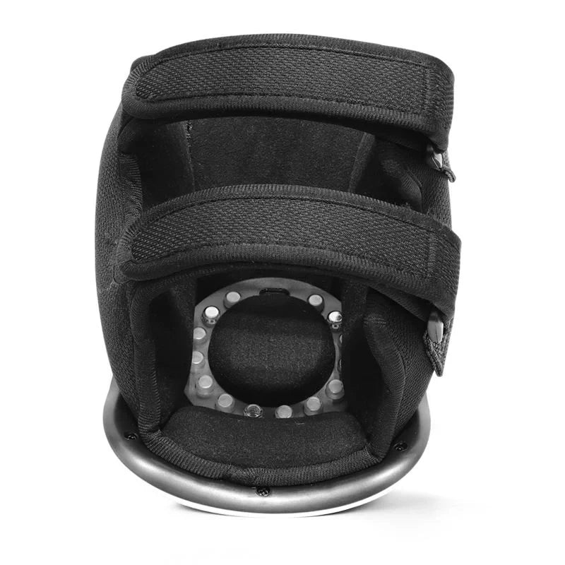 Kneeflow adjustable interior knee support and massage design