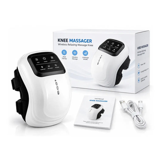 Kneeflow Cordless Heat & Vibration Knee Massager